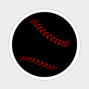 Baseball - Silhouette Ball Magnet